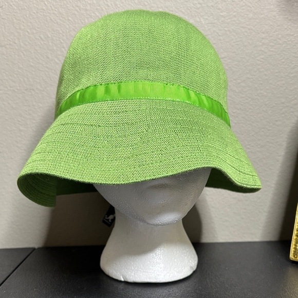 NWT Kangol Bamboo Cloche Green Bucket Hat Large